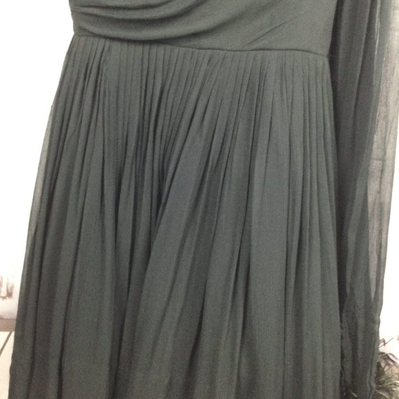 Vintage 50s Elinor Gay Black Cocktail Dress S - Picture 2 of 13